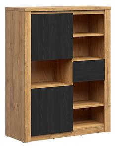 Zondo.hr Regal Walton REG2D1S (hrast + hrast crni). Akcija -19%. 1074197