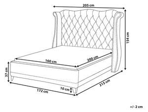 Zondo Bračni krevet 160 cm Aidan (bež) (s podnicom). 1077849
