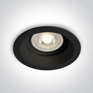 UGRADBENA SVJETILJKA ZA KUPAONICU CRNA GU10 10W IP65 DARK LIGHT DM10105R2/B