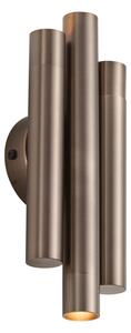 Moderne wandlamp donker brons 3-lichts - Pipes