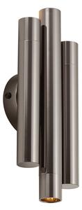 Retro wandlamp gunmetal 3-lichts - Pipes