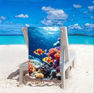 Ručnik za plažu Koraljni greben 100x180 cm