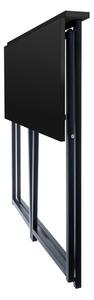 Sklopivi radni stol u potkrovlju 80 x 45 cm Crno