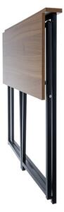 Sklopivi radni stol u potkrovlju 80 x 45 cm Crno