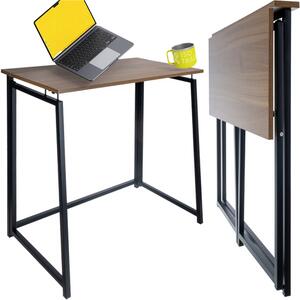 Sklopivi radni stol u potkrovlju 80 x 45 cm Crno