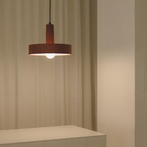 LEDS-C4 visilica Keops 1, terakota mat, Ø 28 cm, aluminij, prigušiva, Smeđa / hrđa, Dnevni boravak/blagovaonica, Aluminij