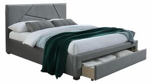 Krevet Houston 462Bračni, Siva, 160x200, Tkanina, Basi a doghePodnice za krevet, 165x214x102cm