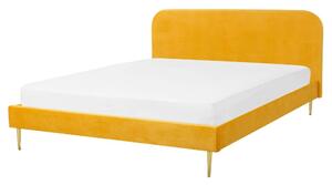 Zondo Bračni krevet 160 cm Faris (žuta) (s podnicom). 1078924