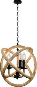 LED Luster na lancu ROPE GLOBO 3xE14/4,3W/230V