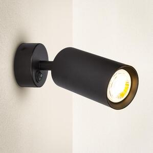 Brilagi - Zidna reflektorska svjetiljka SELE 1xGU10/30W/230V crna