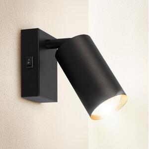 Brilagi - Zidna reflektorska svjetiljka SELE 1xGU10/30W/230V crna/zlatna