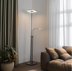 Eglo 33182 -LED Prigušiva podna lampa SOLANO 1xLED/26W/230V+1xLED/3,2W krom