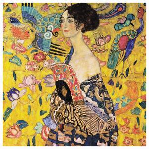 Reprodukcija Woman with a fan, Gustav Klimt