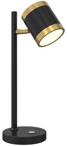 Wofi 8003-104S - LED Prigušiva stolna lampa TOULOUSE LED/10W/230V crna/zlatna
