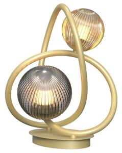 Wofi 8015-204 - LED Stolna lampa METZ 2xG9/3,5W/230V zlatna/siva