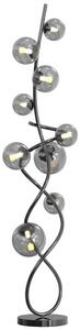 Wofi 3014-905 - LED Podna lampa NANCY 9xG9/3,5W/230V crni krom