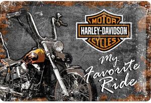 Metalni znak Harley-Davidson - My Favorite Ride, (30 x 20 cm)