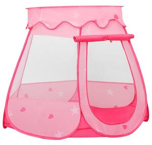 VidaXL Dječji šator za igru s 250 loptica ružičasti 102 x 102 x 82 cm