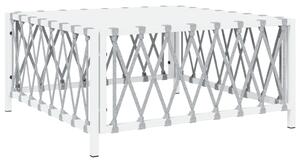 VidaXL Vrtni stol bijeli 70 x 70 x 34 cm od tkane tkanine