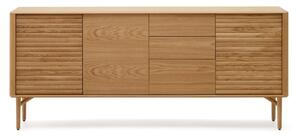 Niska komoda u dekoru hrasta u prirodnoj boji 200x86 cm Lenon – Kave Home