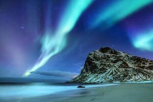 Fototapeta polarna svjetlost u Norveškoj
