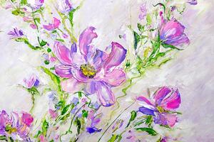 Tapeta oslikano ljetno cvijeće