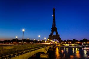 Fototapeta Eiffelov toranj noći