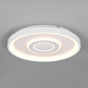 Reality Leuchten Nexalo LED stropna svjetiljka, bijela, metal, CCT, daljinski upravljač, prigušiva, Bijela, Dnevni boravak/blagovaonica, Metal