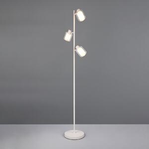 Reality Leuchten Podna lampa Neralo, svijetlosiva, metal, visina 154,5 cm, E14, Sivo, Dnevni boravak/blagovaonica, Metal