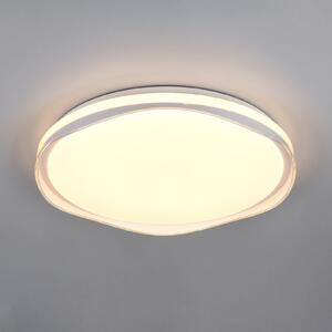 Reality Leuchten LED stropna svjetiljka Pavo, siva, plastika, RGBW, daljinski upravljač, prigušiva, Sivo, Dnevni boravak/blagovaonica, Plastika