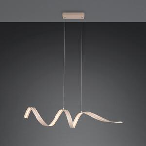 Reality Leuchten LED viseća svjetiljka Tivor, bež, metal, 3.000 K, Bež, Dnevni boravak/blagovaonica, Metal