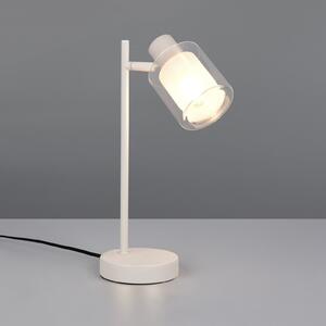 Reality Leuchten Stolna lampa Neralo, svijetlosiva, metal, visina 35,5 cm, E14, Sivo, Dnevni boravak/blagovaonica, Metal