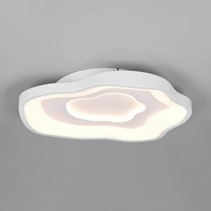 Reality Leuchten LED stropna svjetiljka Nube, bijela, metal, CCT, daljinski upravljač, prigušiva, Bijela, Dnevni boravak/blagovaonica, Metal