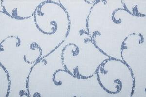 Bijela/plava prozirna zavjesa 300x260 cm Fiesta – Mendola Fabrics
