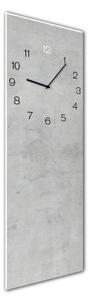 Zidni sat Styler Glassclock Concrete, 20 x 60 cm