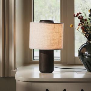 Globen Lighting Bosco stolna lampa, bež/smeđa, visina 39 cm, Bež, Dnevni boravak/blagovaonica, Drvo