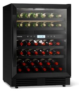 Klarstein VeroSteel hladnjak za vino ispod pulta | 2 zone | 129 litara | 43 boce | 60 cm