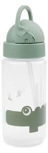 DONE BY DEER čašica Dječja boca sa slamkom - Croco Green (350 ml) croco green