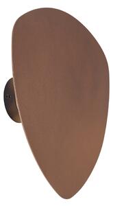Dizajnerska zidna svjetiljka brončana organska 32 cm 2-svjetla - Pulley