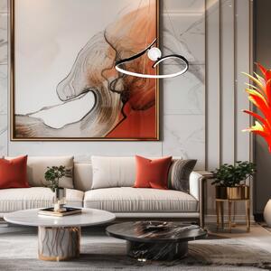 Milagro Lighting Perla LED viseća svjetiljka, metal, akril, crna, 4000 K, Crno, Dnevni boravak/blagovaonica, Metal