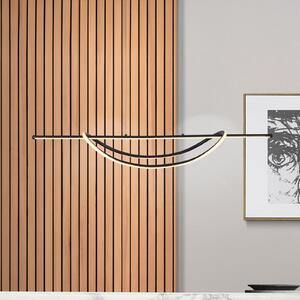 Milagro Lighting LED viseća svjetiljka Ambar, metalna, crna, 4000 K, Crno, Dnevni boravak/blagovaonica, Metal