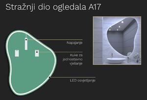 Organsko ogledalo s LED osvjetljenjem A17 50x62