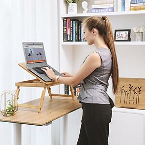 Stol za laptop od bambusa LELAD