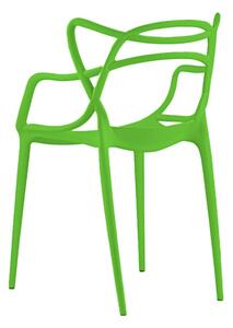 Zelena plastična stolica KATO