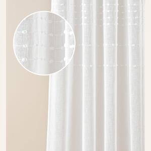 Kvalitetna bijela zavjesa Marisa s trakom za vješanje 200 x 250 cm