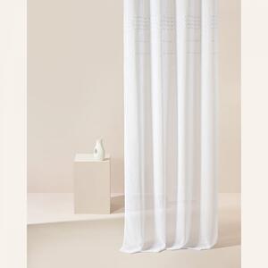 Kvalitetna bijela zavjesa Marisa s trakom za vješanje 140 x 250 cm