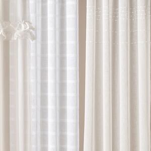 Kvalitetna bijela zavjesa Marisa sa srebrnim ušicama 140 x 250 cm