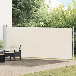 Uvlačiva bočna tenda za terasu 600 x 160 cm krem - Krema / 160 x 600 cm