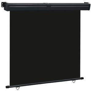 Balkonska bočna tenda 175 x 250 cm crna - Crna / 175 x 250 cm