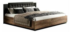 Krevet Austin AN114 Bračni, Smeđa, 140x200, Laminirani iveral, 146x205x90cm